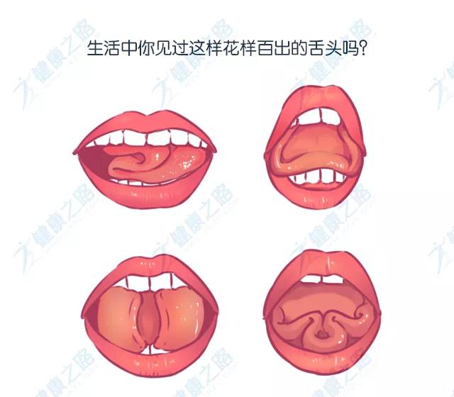 舌头卷花图片